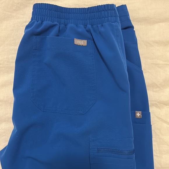 Women’s Royal Blue Yola- Petite Skinny Scrub Pants - Picture 3 of 3